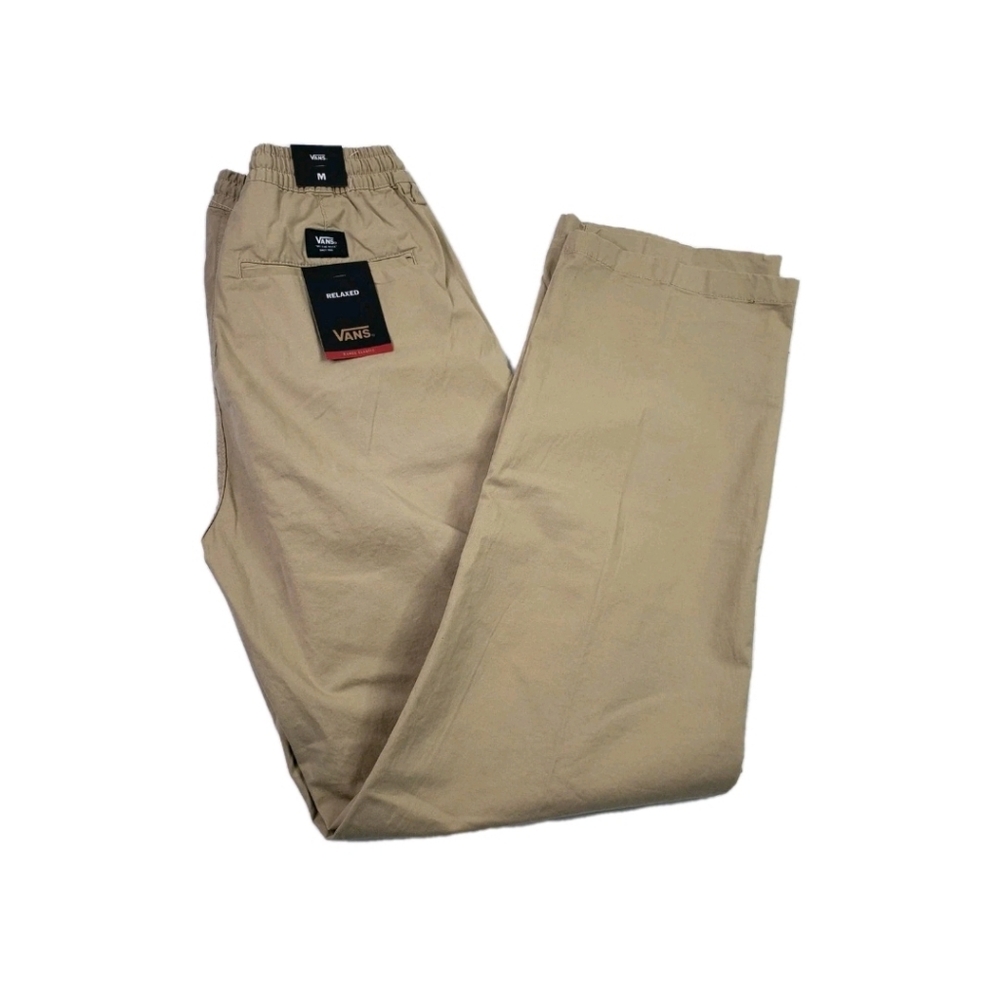 Vans Range Elastic Men's Khaki Chino Pants Size M Inseam 30